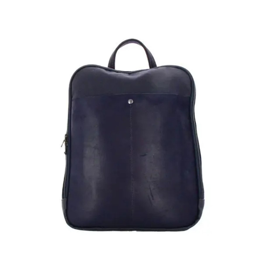 Homme Les Ateliers Foures | Sac A Dos Contrast Bleu Fabrique En France - Les Ateliers Foures