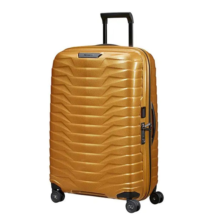 Bagage Samsonite Valises Soute | Samsonite - Valise 69 Cm Rigide Proxis Honey Gold