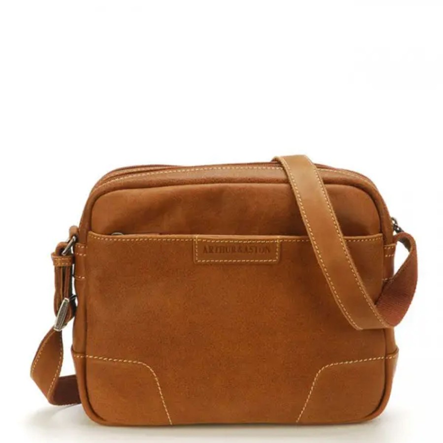 Homme Arthur et Aston | Arthur & Aston - Sac Besace Marco Cognac