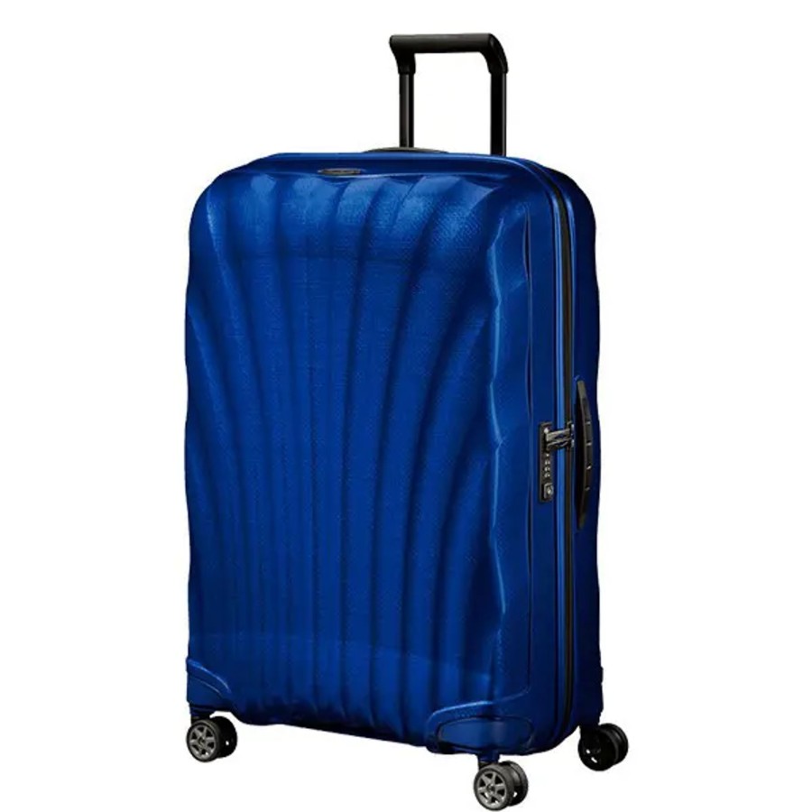 Bagage Samsonite Valises Soute | Samsonite - Grande Valise 75Cm 4R C-Lite Bleu Profond