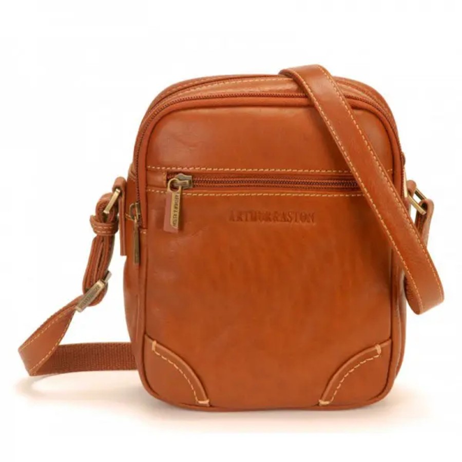 Homme Arthur et Aston | Arthur & Aston - Sac Porte Travers Paul - Cognac