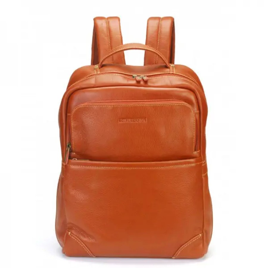 Homme Arthur et Aston | Arthur & Aston - Sac A Dos Paul - Cognac