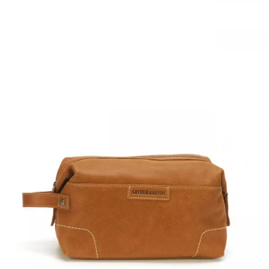 Bagage Arthur et Aston Trousses De Toilette | Arthur & Aston - Trousse De Toilette Marco Cognac