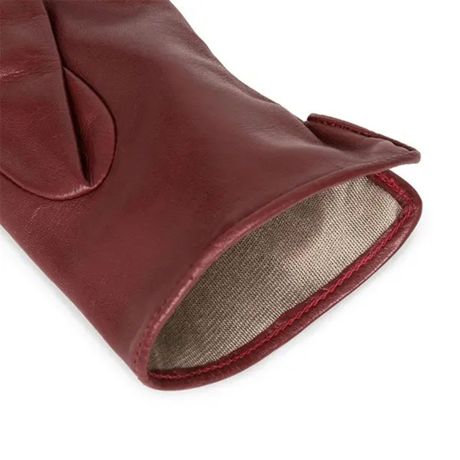 Femme Lancaster | Lancaster - Gants Tactiles Coeur T8 Rouge