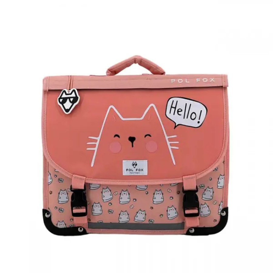 Scolaire Pol Fox | Pol Fox - Cartable Reversible 38 Cm - Hello