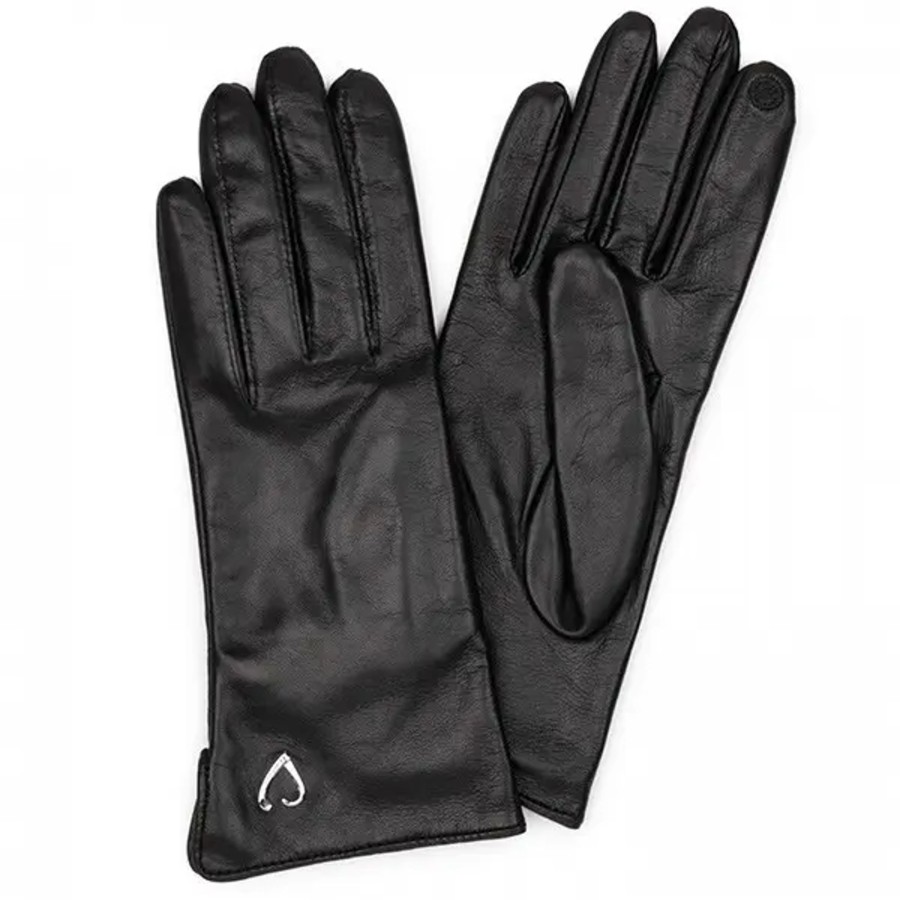 Femme Lancaster | Lancaster - Gants Tactiles Coeur T6.5 Noir