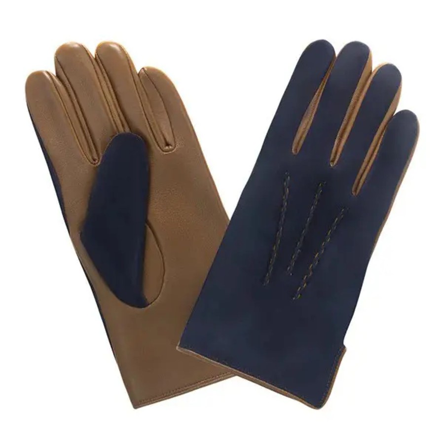 Femme Glove Story | Glove Story - Gants Suede T.9,5 - Cork Deep Blue