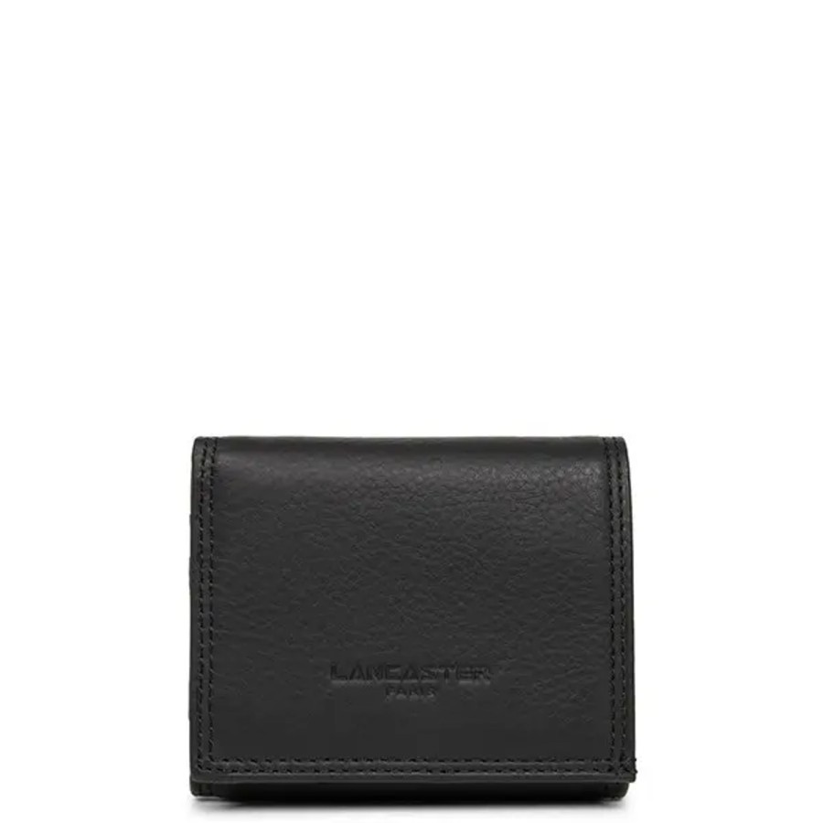 Femme Lancaster | Lancaster - Porte-Monnaie Soft Vintage Homme Noir