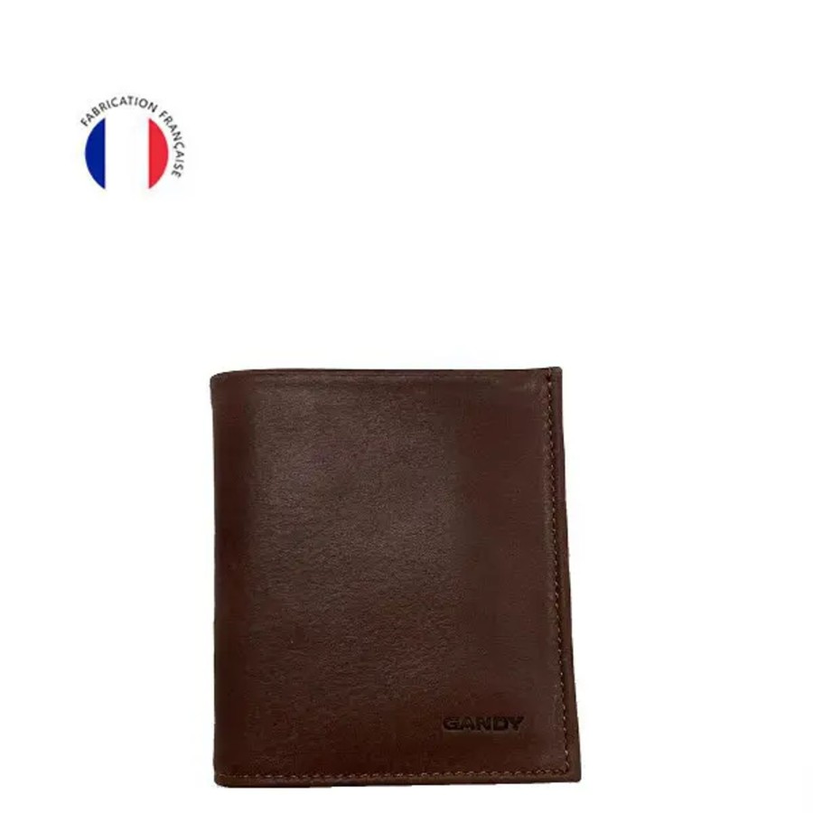 Femme Gandy | Gandy - Porte-Monnaie En Cuir - Cognac