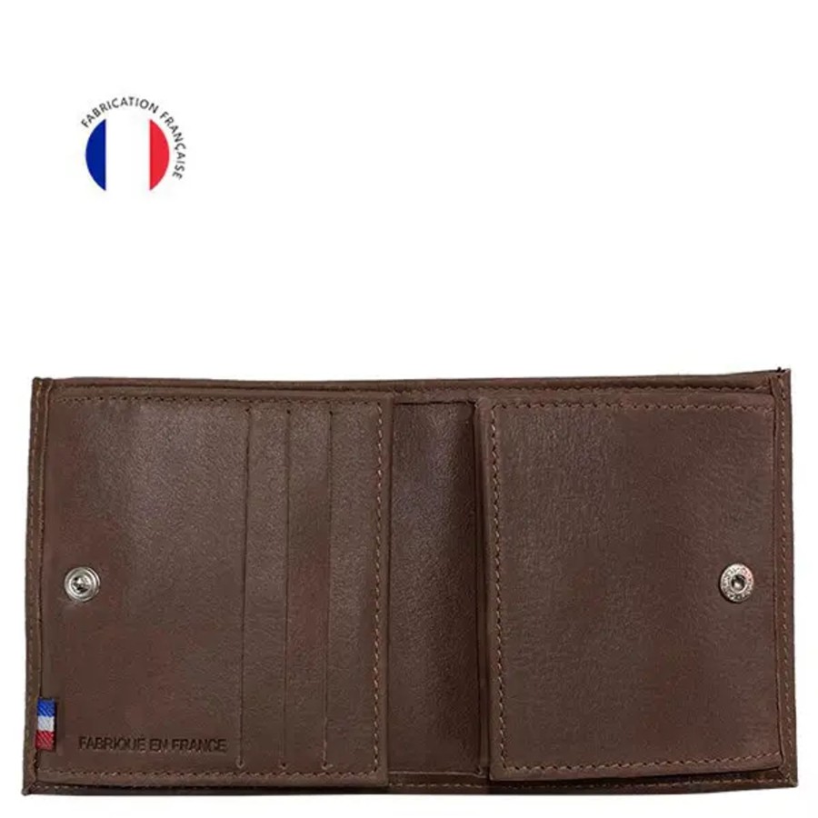 Femme Gandy | Gandy - Porte-Monnaie En Cuir - Cognac