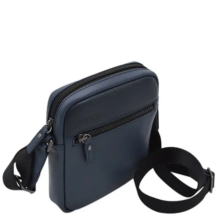 Homme Jump | Jump - Pochette Porte Croise Boston - Bleu