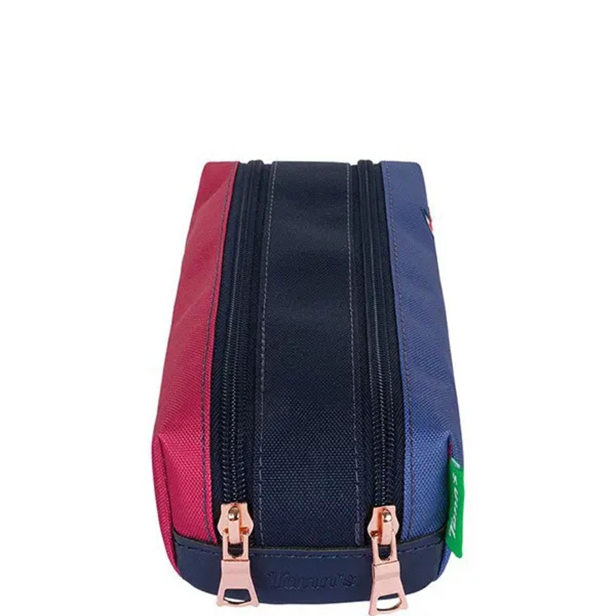 Scolaire Tann's | Tann'S - Trousse Double Broderies Olivia Bleu