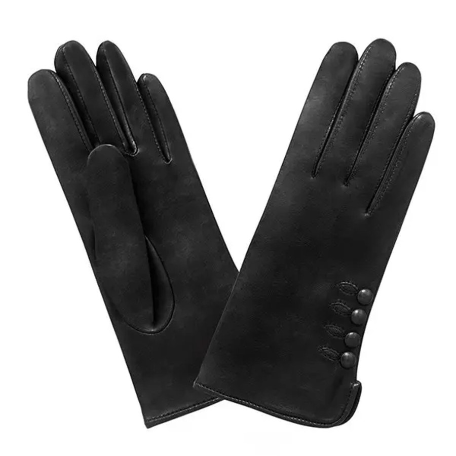 Femme Glove Story | Gants Prestige 4 Boutons Cote T7 Noir