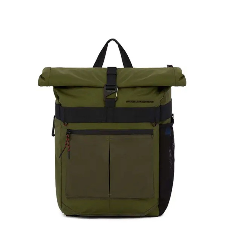 Homme Piquadro | Piquadro - Sac A Dos Velo Led - Vert