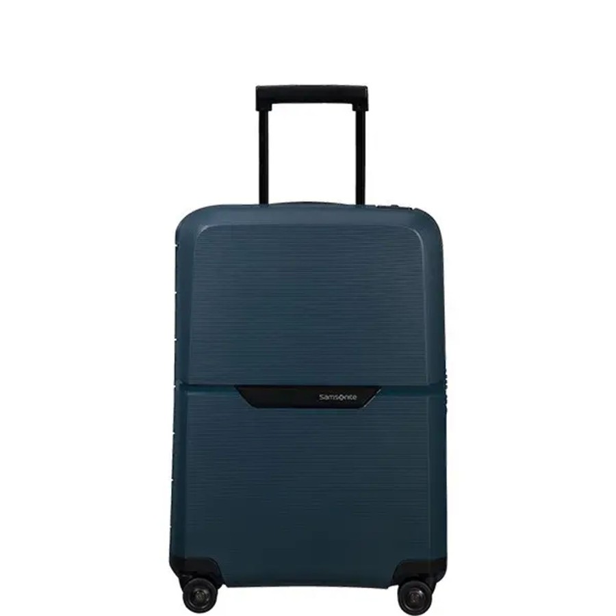 Bagage Samsonite Valises Cabine | Samsonite - Valise Cabine Rigide 4R Magnum Eco Bleu Nuit