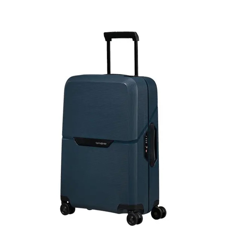 Bagage Samsonite Valises Cabine | Samsonite - Valise Cabine Rigide 4R Magnum Eco Bleu Nuit