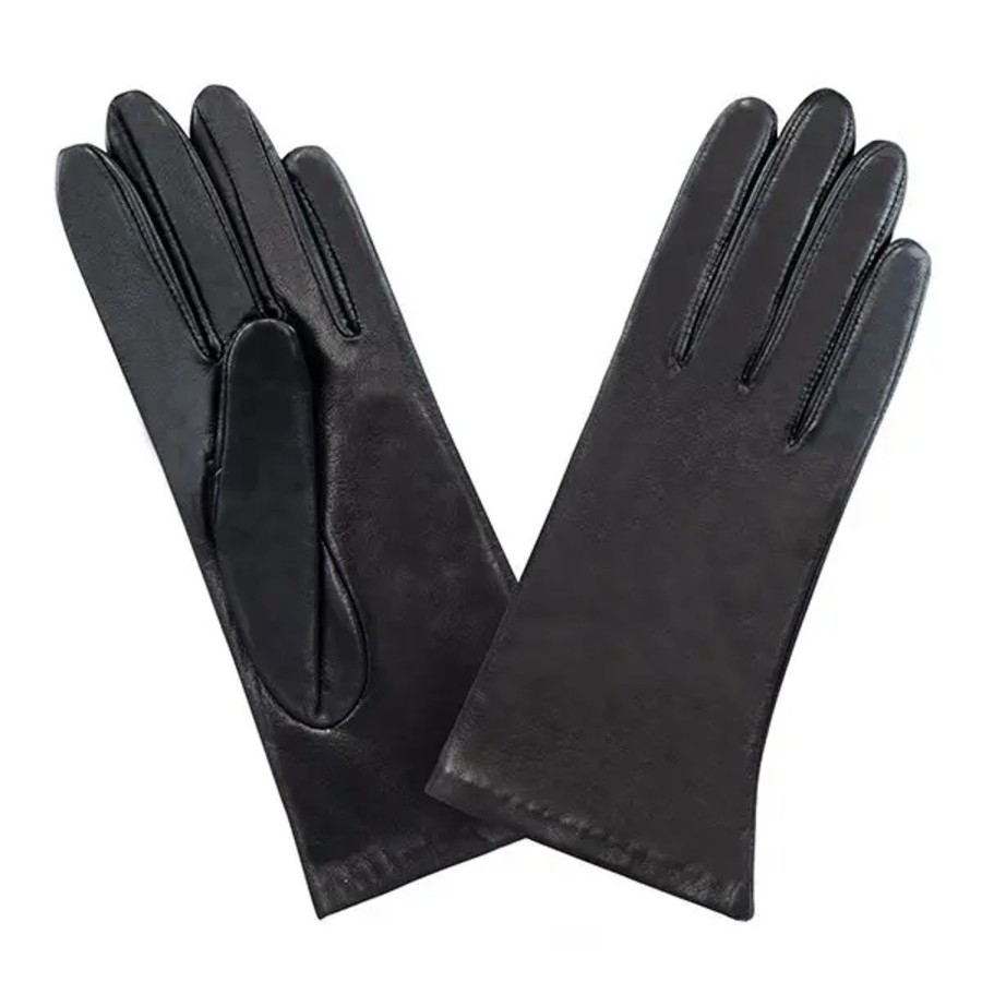 Femme Glove Story | Gants Prestige Classique Soie T8 Noir