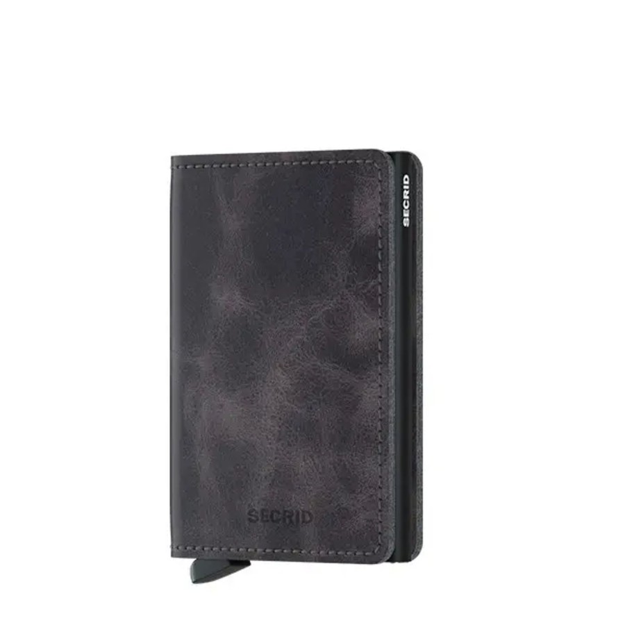 Femme Secrid | Secrid - Porte-Cartes Slimwallet Vintage Grey-Black