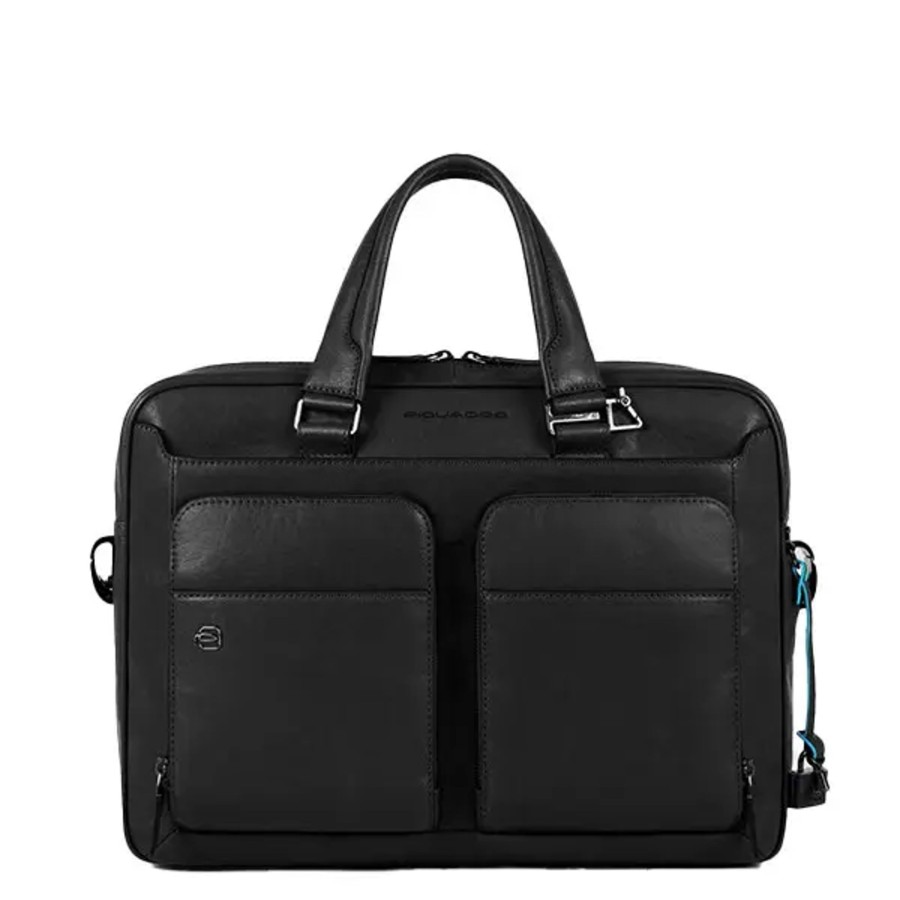 Homme Piquadro | Piquadro - Porte-Document Black Square - Noir