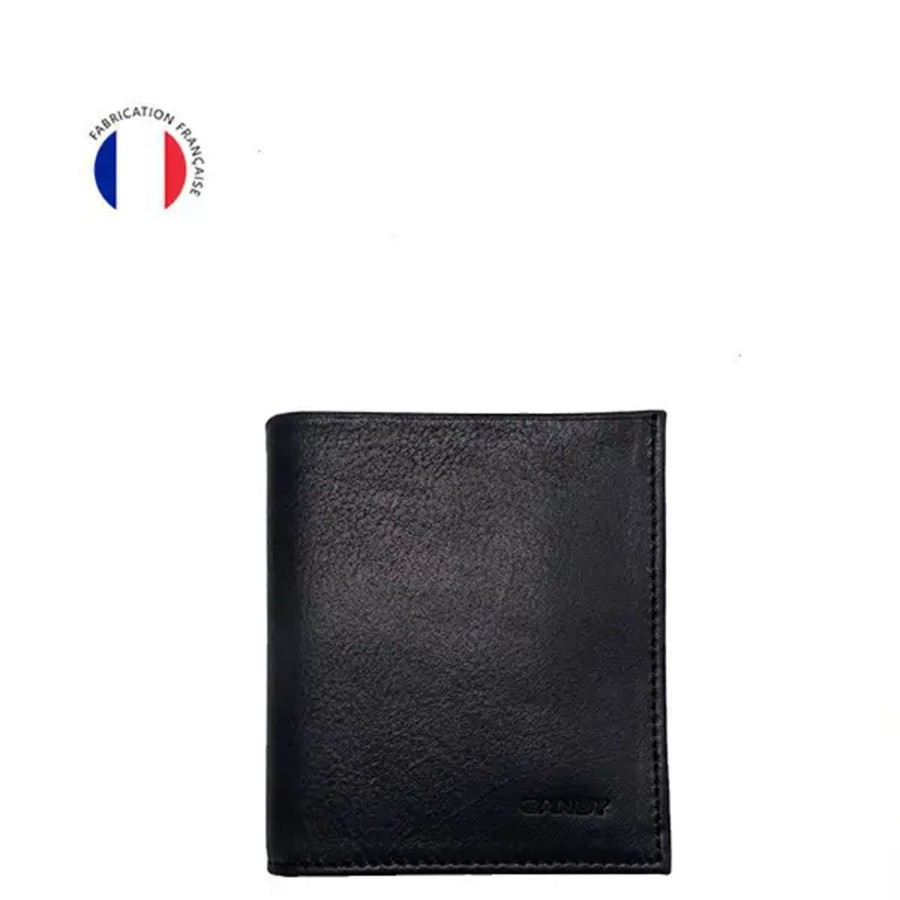 Femme Gandy | Gandy - Porte-Monnaie En Cuir - Noir