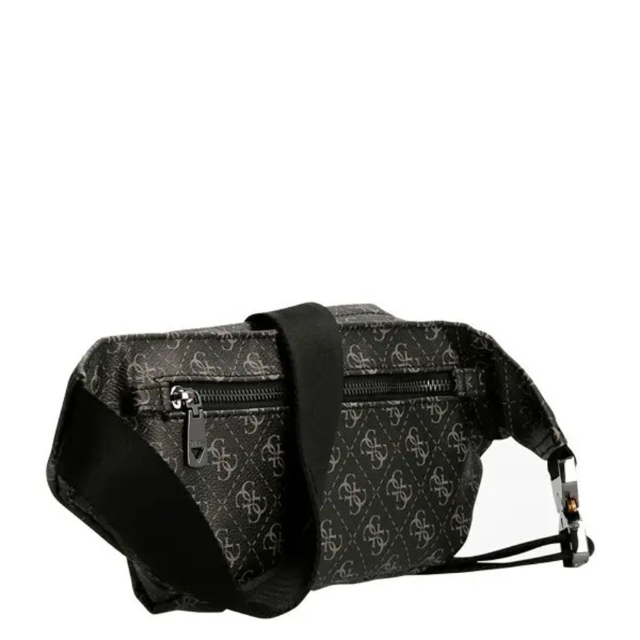 Homme Guess | Guess - Sacoche Bum Bag Vezzola - Dark Black