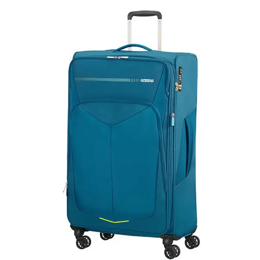 Bagage American Tourister Valises Soute | American Tourister - Valise Extensible 79Cm 4R Summerfunk Teal