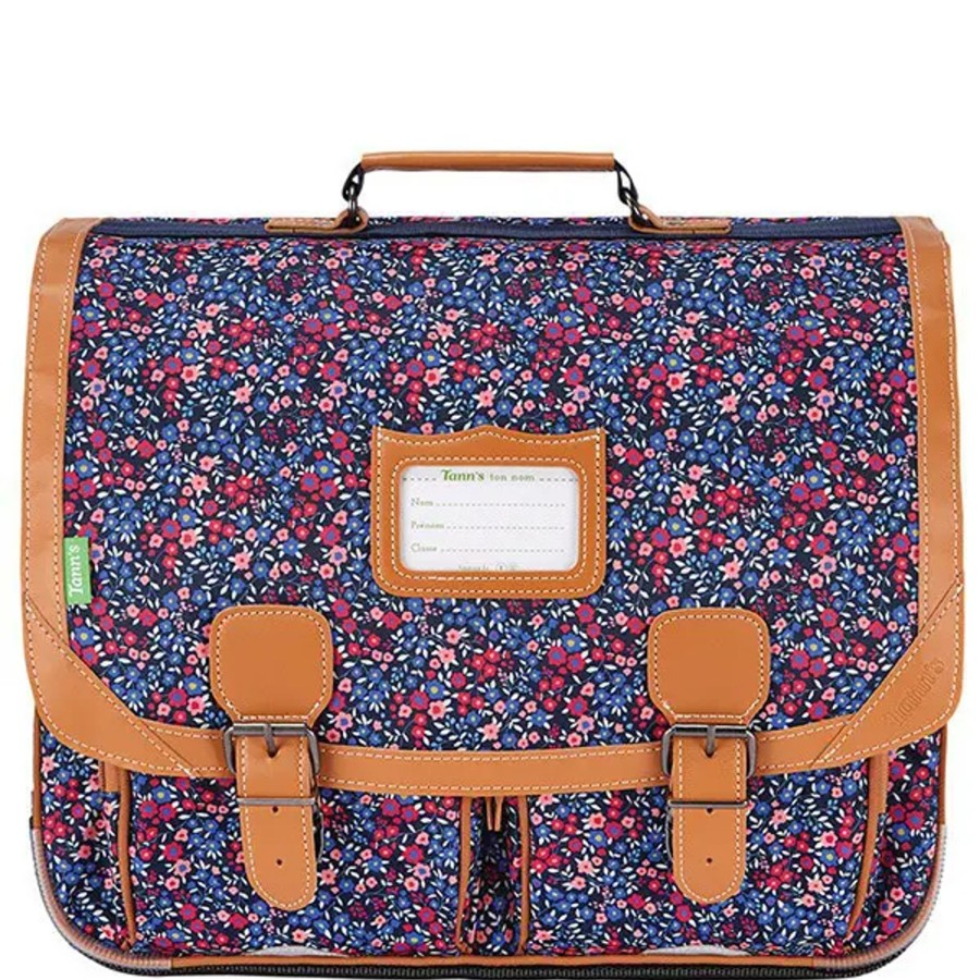 Scolaire Tann's | Tann'S - Cartable 41 Cm Fleurs Marie Bleu