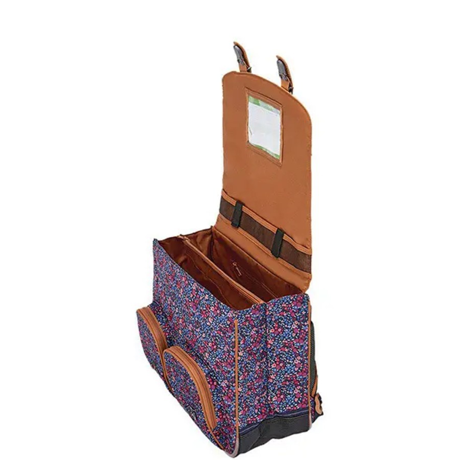 Scolaire Tann's | Tann'S - Cartable 41 Cm Fleurs Marie Bleu