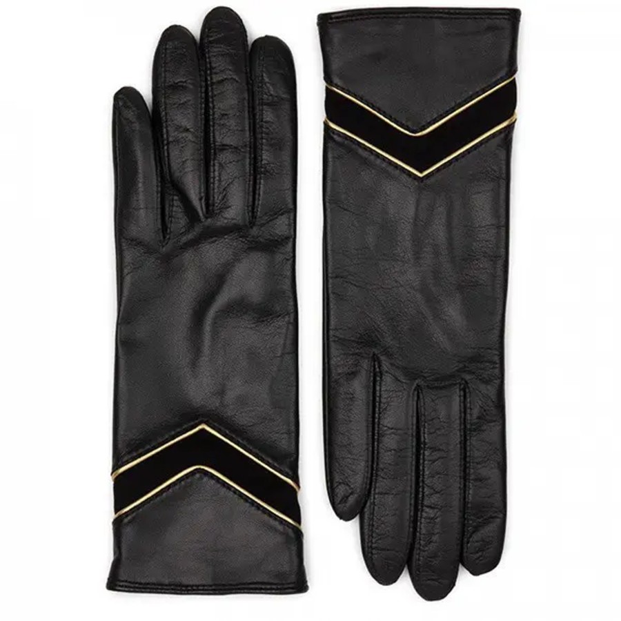 Femme Lancaster | Lancaster - Gants Tactiles Or T6.5 Noir