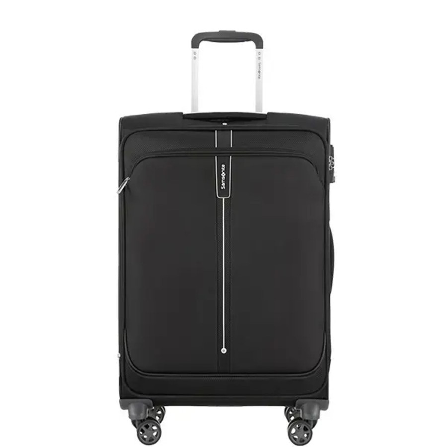 Bagage Samsonite Valises Soute | Samsonite - Valise Extensible 66Cm 4R Popsoda Noir