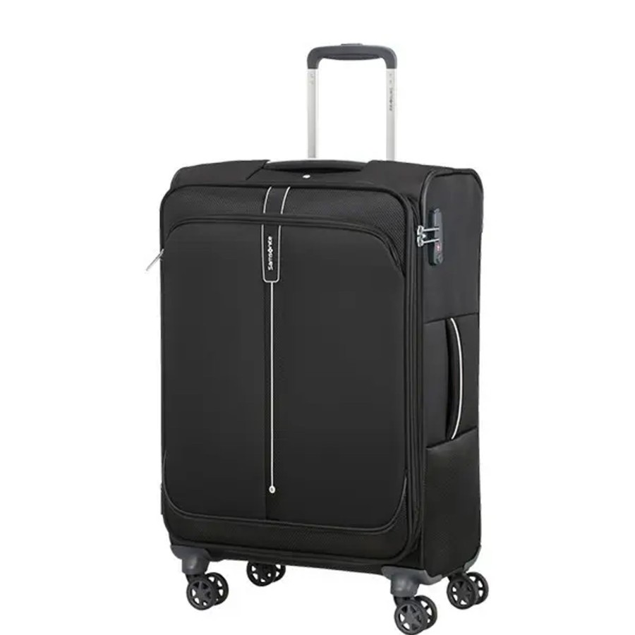 Bagage Samsonite Valises Soute | Samsonite - Valise Extensible 66Cm 4R Popsoda Noir