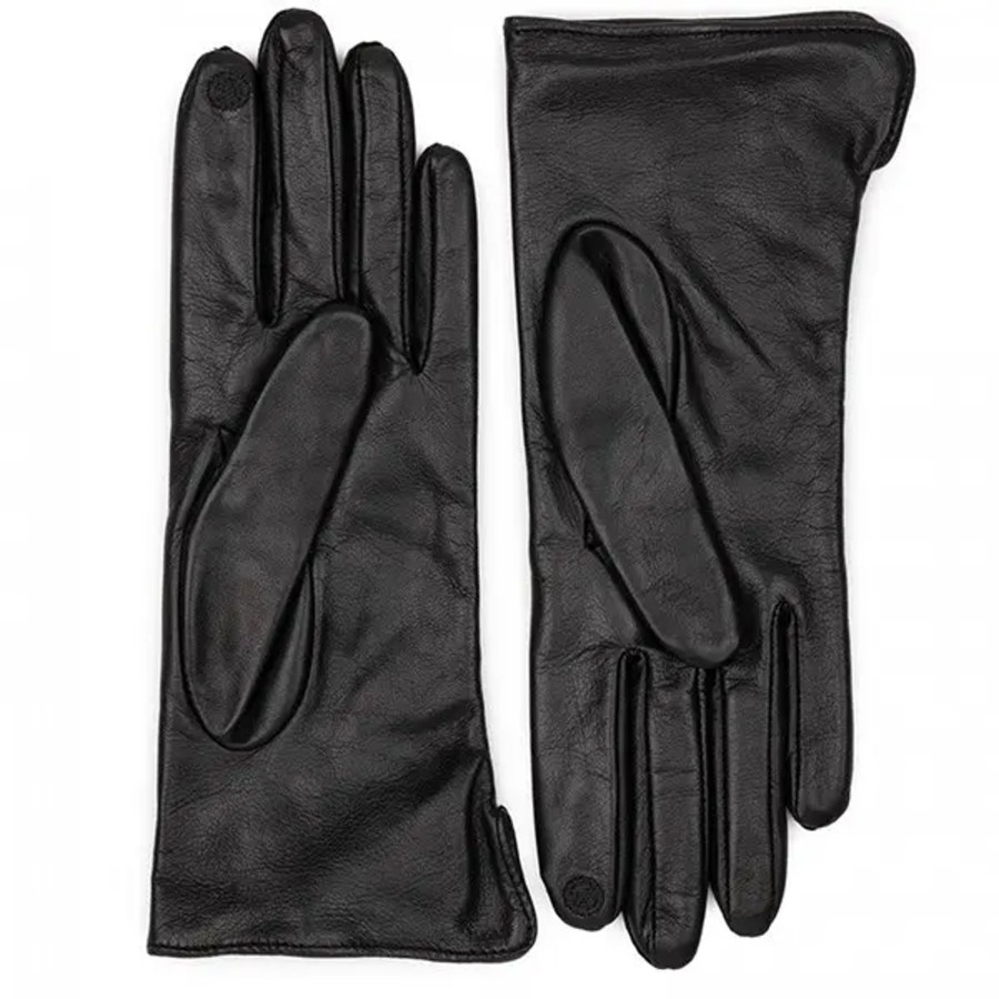 Femme Lancaster | Lancaster - Gants Tactiles Coeur T7.5 Noir