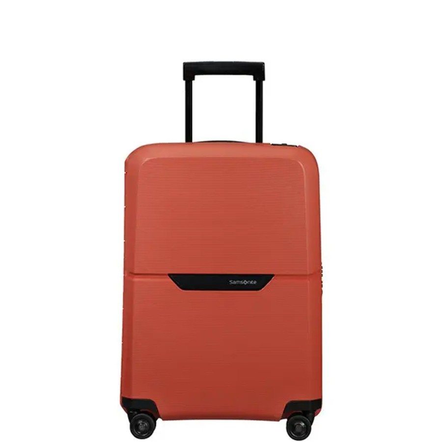 Bagage Samsonite Valises Cabine | Samsonite - Valise Cabine Rigide 4R Magnum Eco Maple Orange