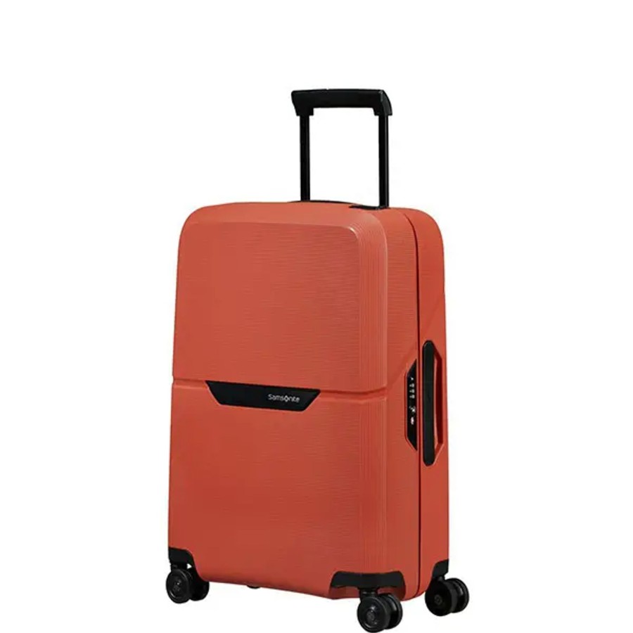 Bagage Samsonite Valises Cabine | Samsonite - Valise Cabine Rigide 4R Magnum Eco Maple Orange