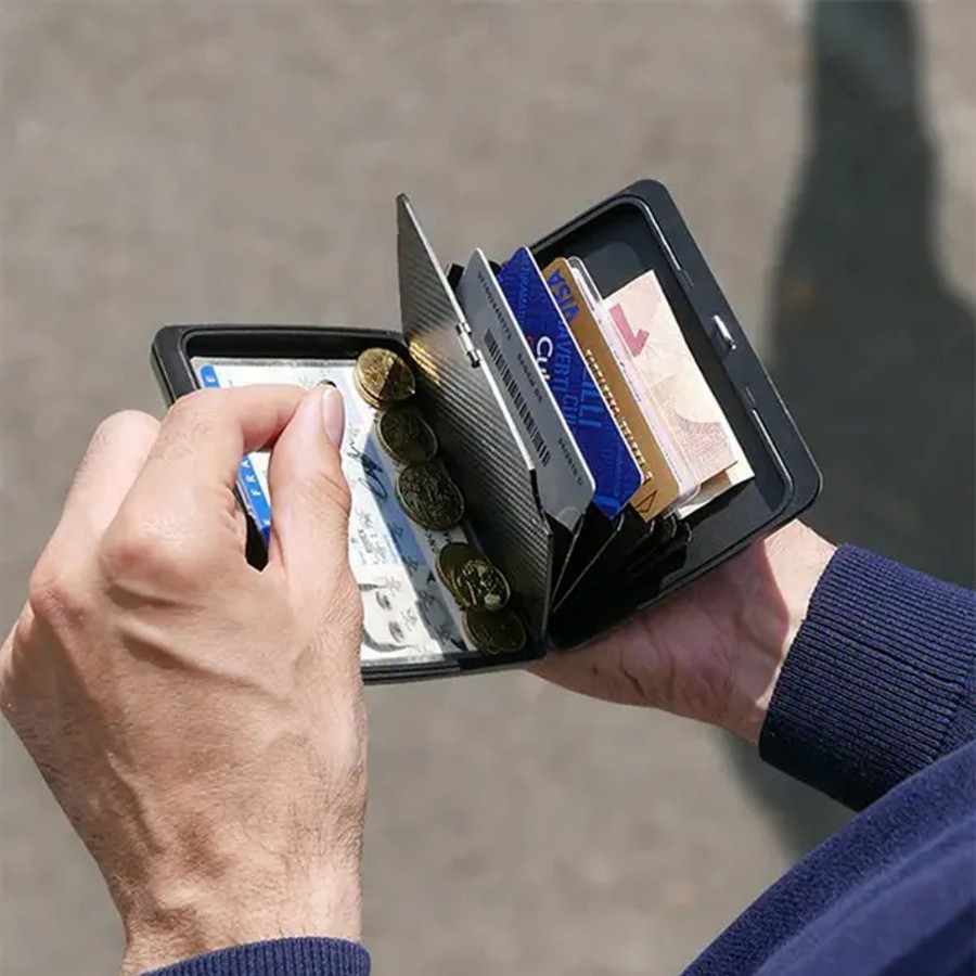 Femme Ögon | 00D6Gon - Portefeuille Smart Case L - Navy Blue