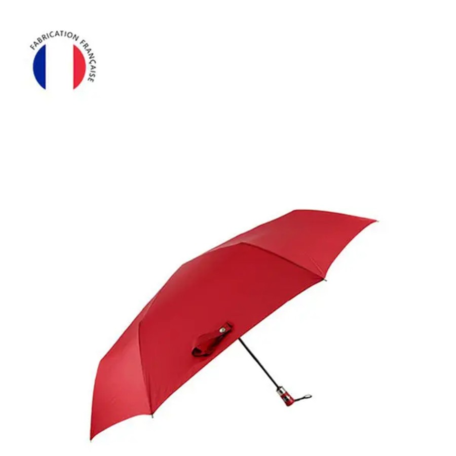 Femme Pierre Vaux | Parapluie Pliant Automatique Mini Golf Rouge