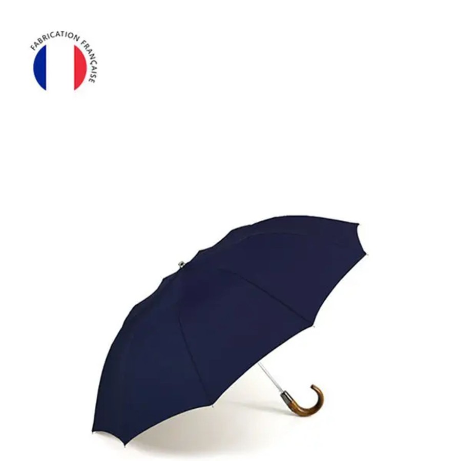 Femme Pierre Vaux | Pierre Vaux - Parapluie Pliant Le Pratique & Chic Marine