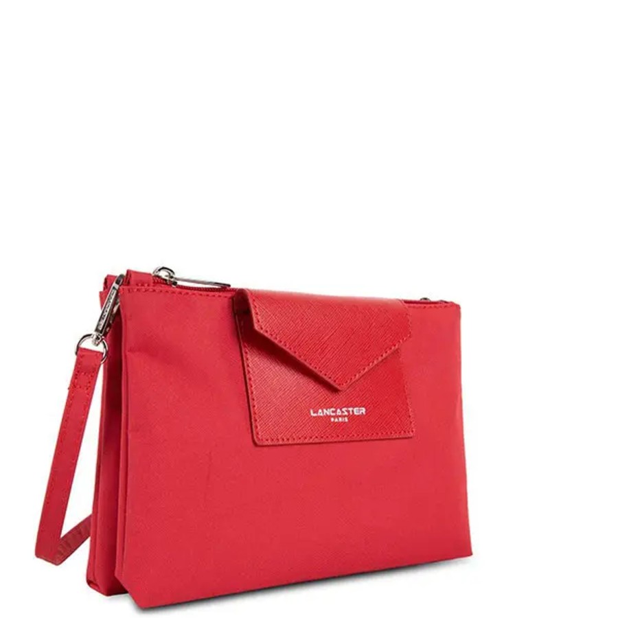 Femme Lancaster | Lancaster - Pochette Double Smart Kba Rouge