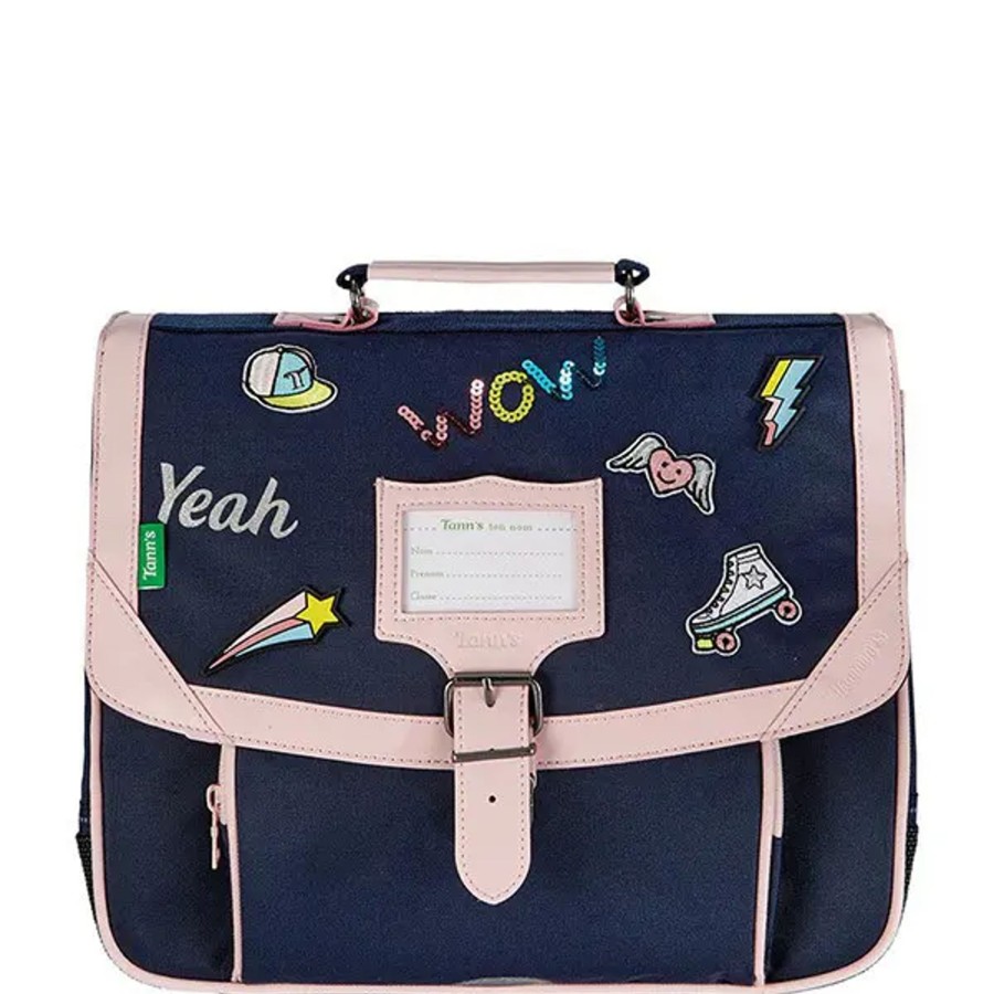 Scolaire Tann's | Tann'S - Cartable 35 Cm Patch Kelly Bleu