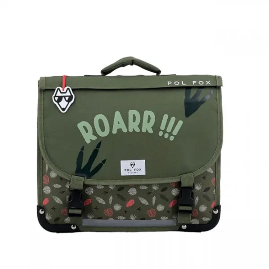 Scolaire Pol Fox | Pol Fox - Cartable 35 Cm Reversible Dino