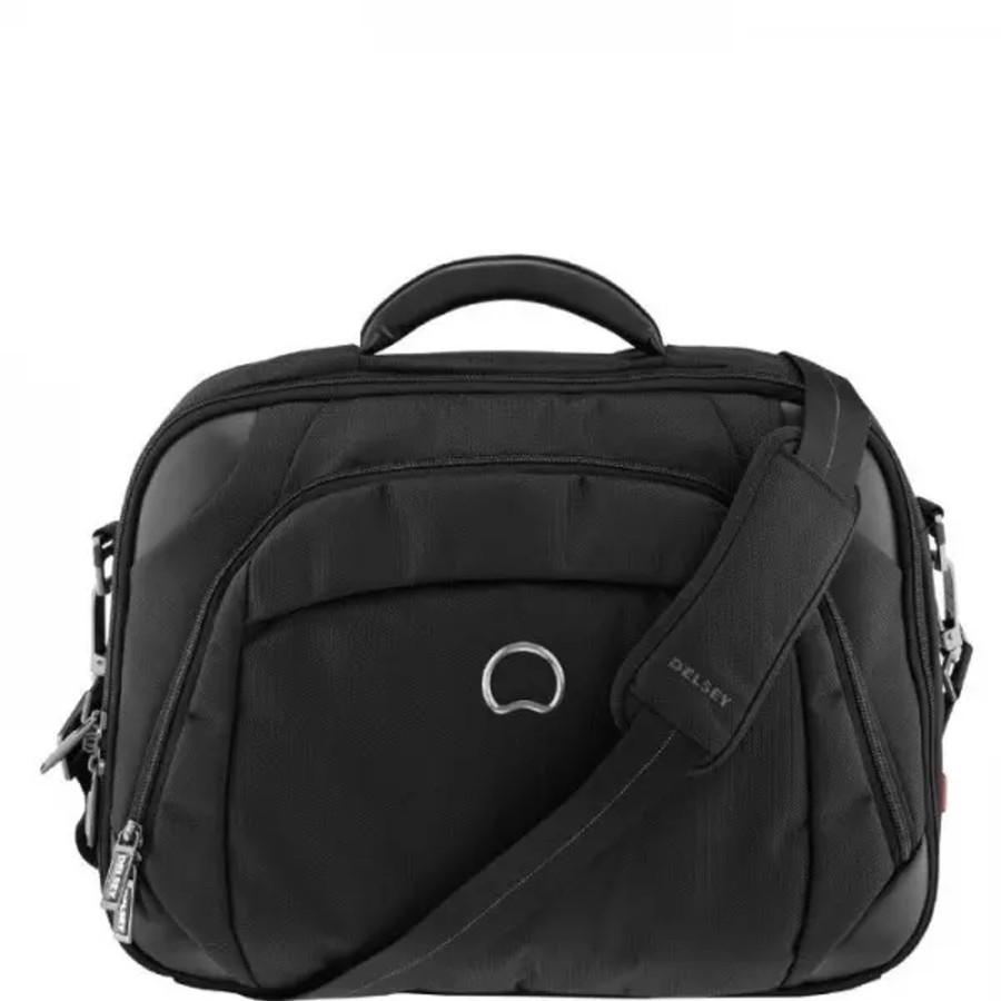 Homme Delsey | Delsey - Porte Ordinateur Quaterback Noir