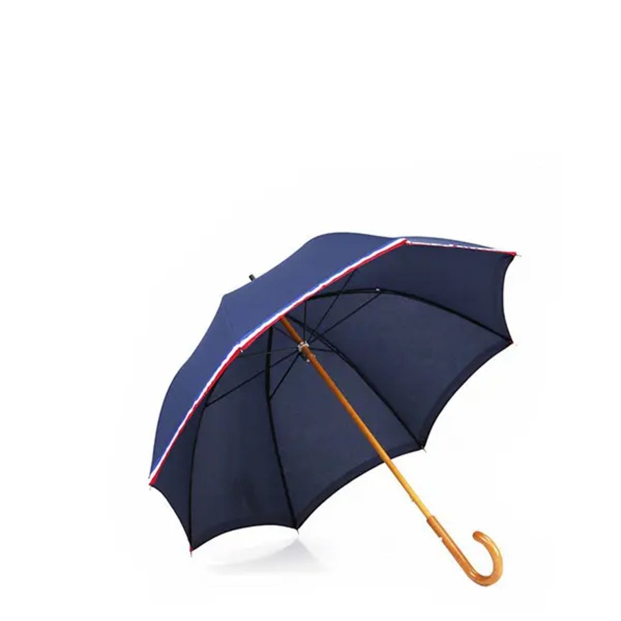 Femme Pierre Vaux | Pierre Vaux - Parapluie Long Le Made In France Marine