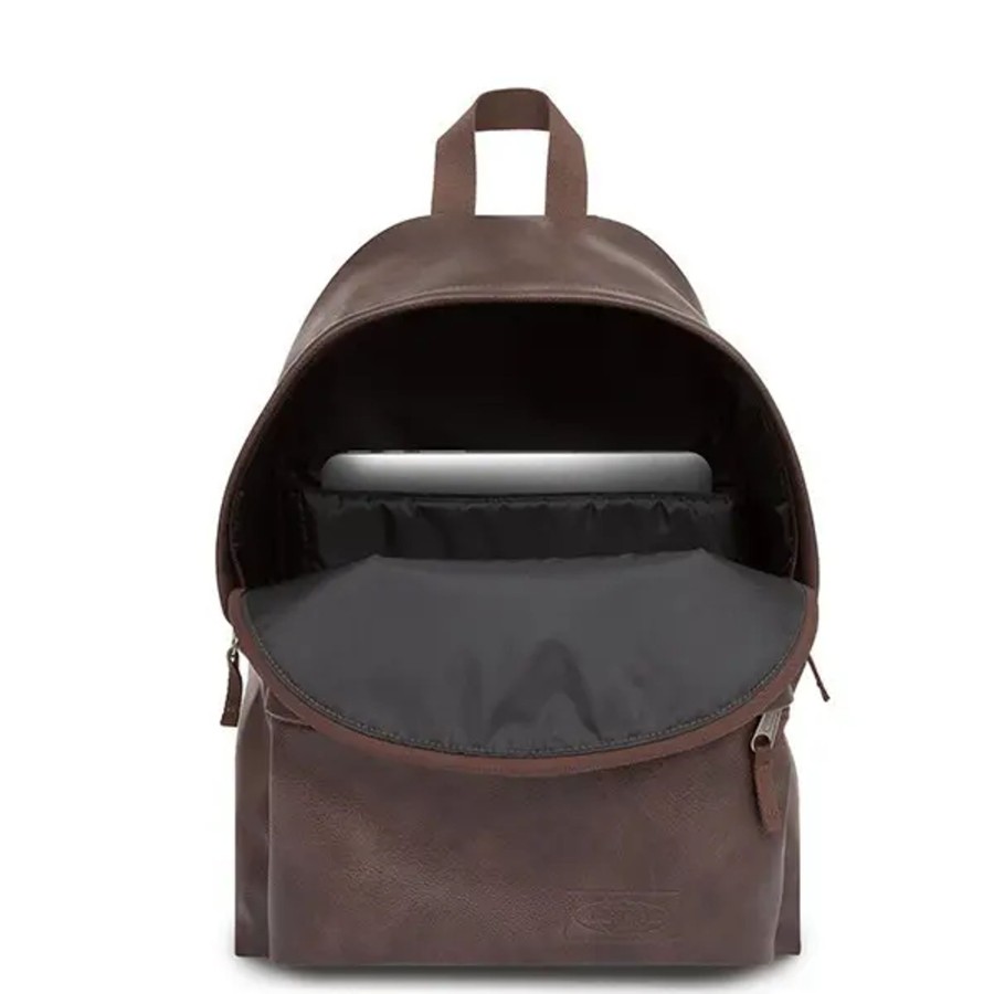 Femme Eastpak | Eastpak - Sac A Dos Padded Pak'R Grained - Q75 Brown