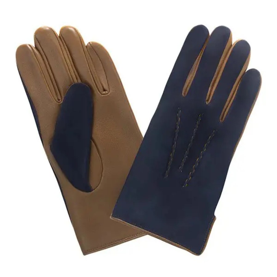 Femme Glove Story | Glove Story - Gants Suede T.8 - Cork Deep Blue