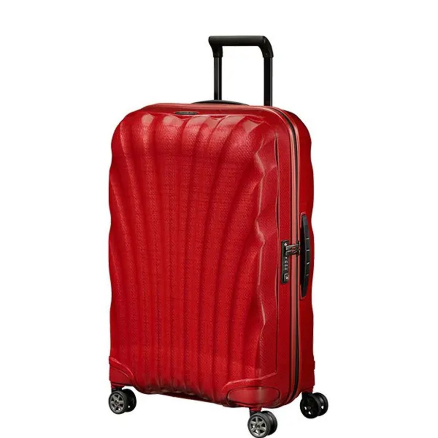 Bagage Samsonite Valises Soute | Samsonite - Valise 69Cm 4R C-Lite Rouge Piment