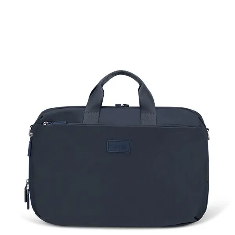 Homme Lipault | Lipault - Sac Bandouliere Ordinateur 4Biz - 1165 Carbon Blue