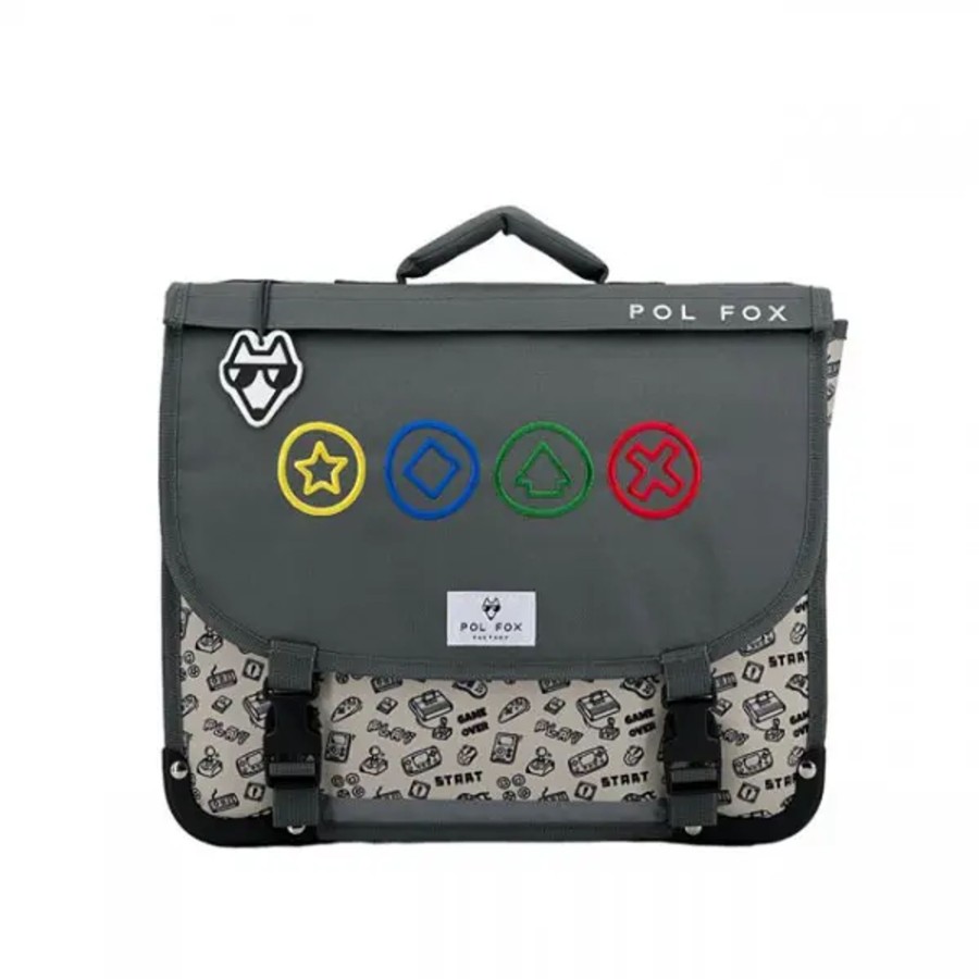 Scolaire Pol Fox | Pol Fox - Cartable Reversible 41 Cm - Gamer