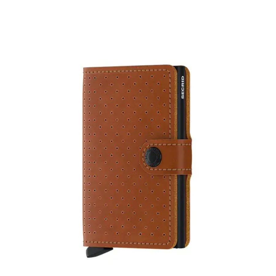 Femme Secrid | Secrid - Porte-Cartes Miniwallet Perforated Cognac