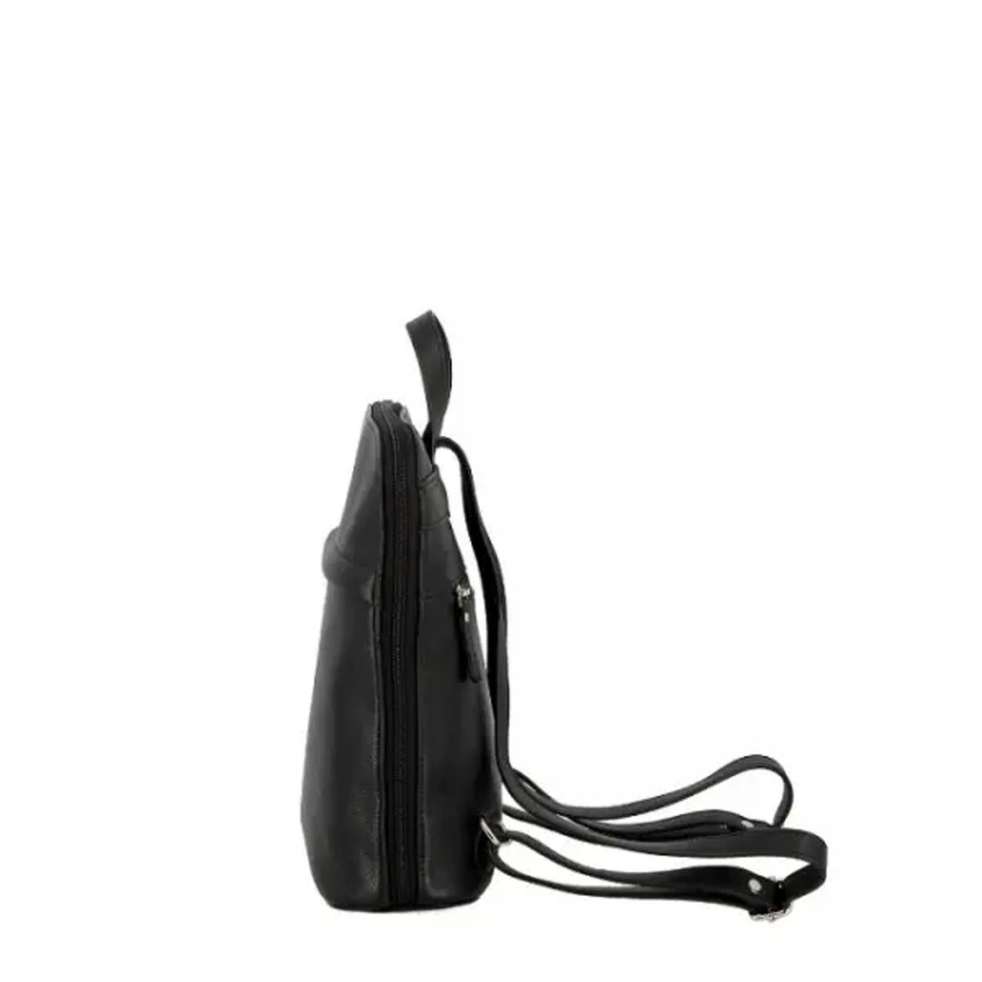 Femme Jump | Jump - Sac A Dos Plat Uppsala Cuir Noir