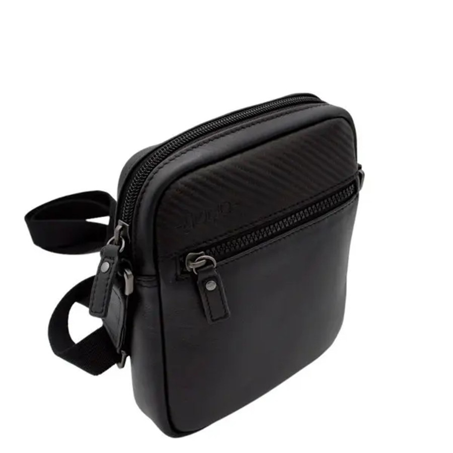 Homme Jump | Jump - Pochette Porte Croise Boston - Noir